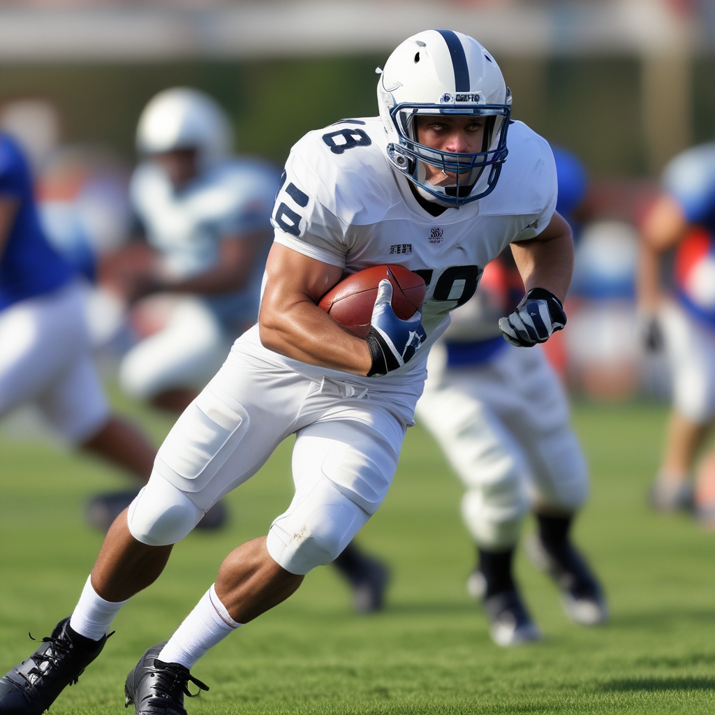 Fullback player in action