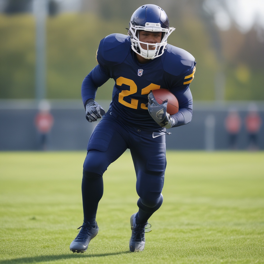 Safety player in action